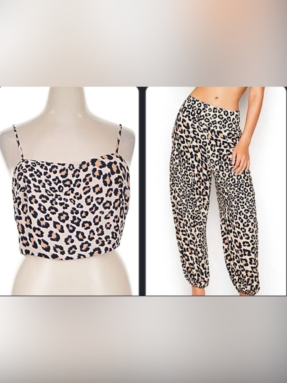 Victoria's Secret Leopard Print Summer Set